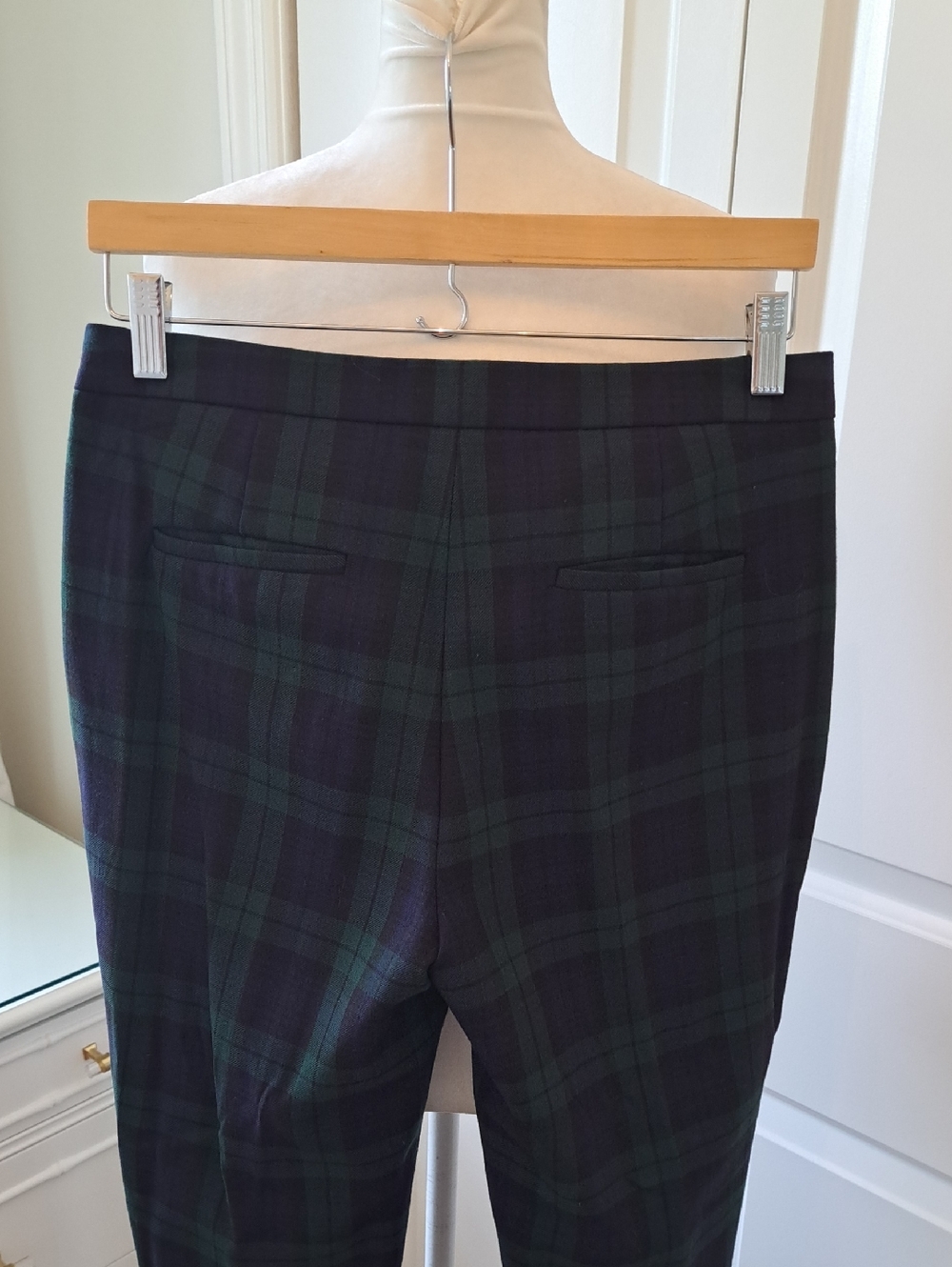 NWOT J.Crew Womens Preppy Wool Blend Tartan Plaid Dress/Holiday Crop Pants 4 - Picture 5 of 9